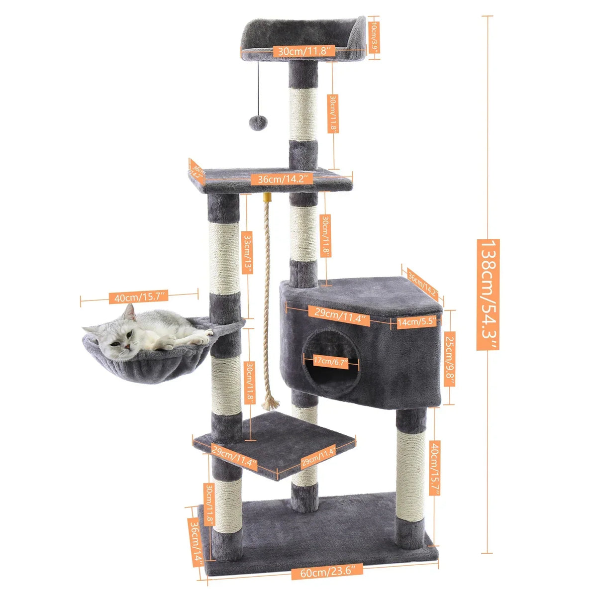 Arbre à Chat Design Bois FélinLuxe