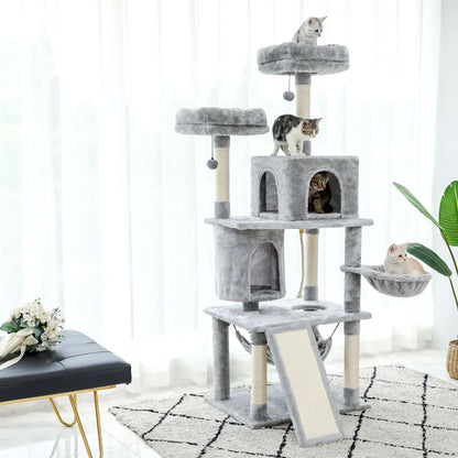 Arbre à Chat Minouland : Paradis Gris pour Félins