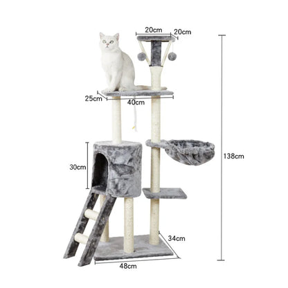 PurrPalace : Arbre à Chat Multifonction Gris