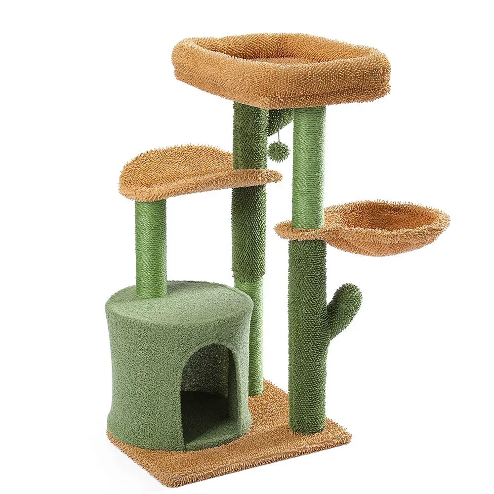 Arbre à Chat Vert Nature Multifonctionnel