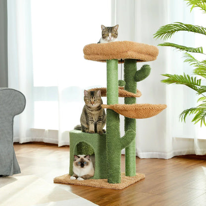 Arbre à Chat Vert Nature Multifonctionnel