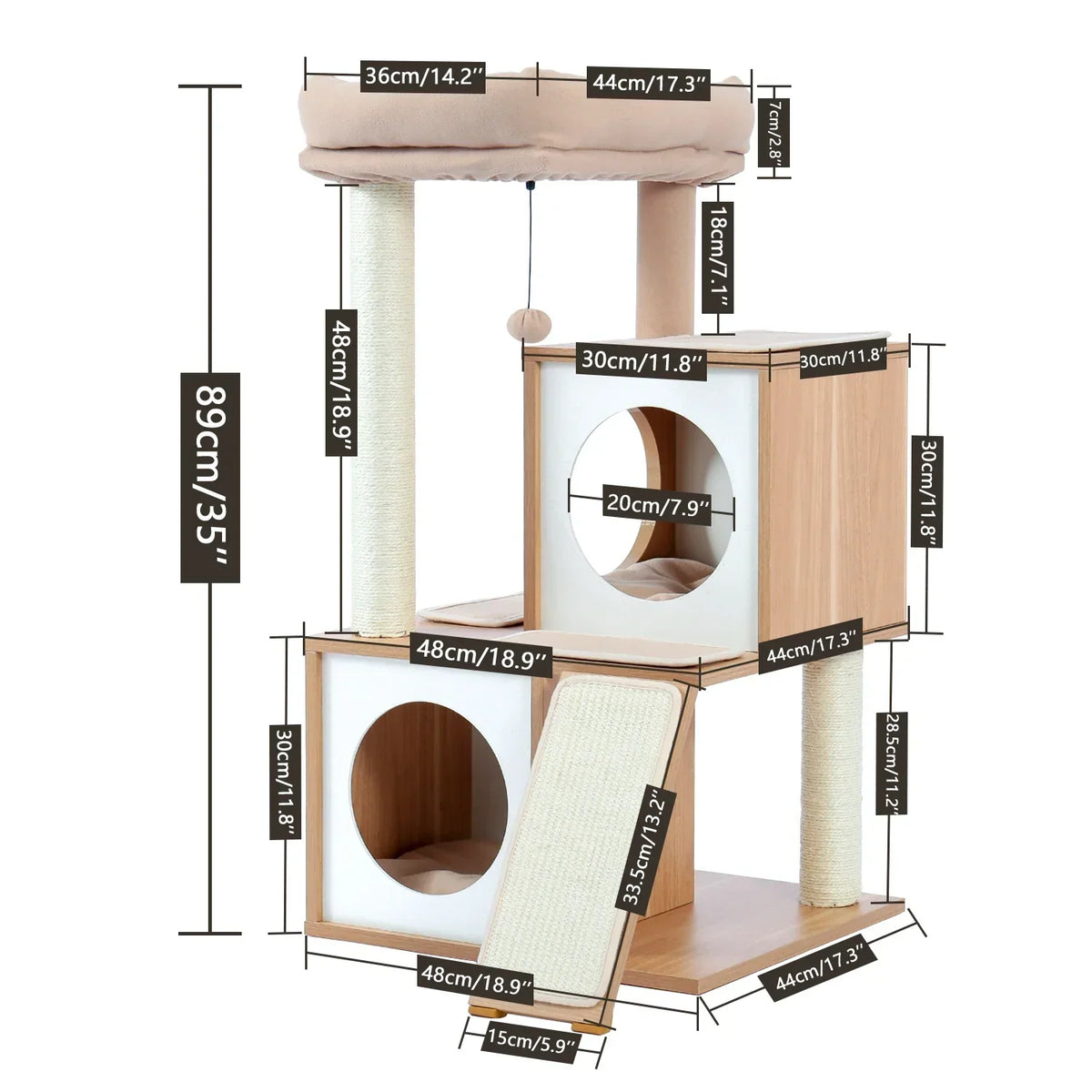 Arbre à Chat Griff'Oasis : Luxe et Jeu pour Votre Félin