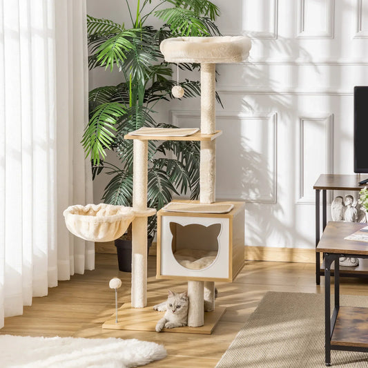 Arbre à Chat Design "Forêt Douce" - Luxe & Détente