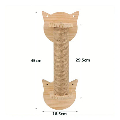 Arbre à Chat Mural Bois Modulable CheminFélin