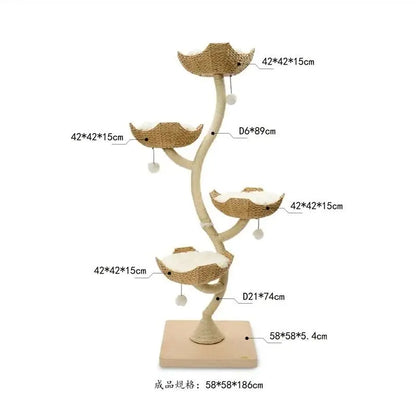 Arbre à Chat FleurDeluxe Design Bois & Sisal