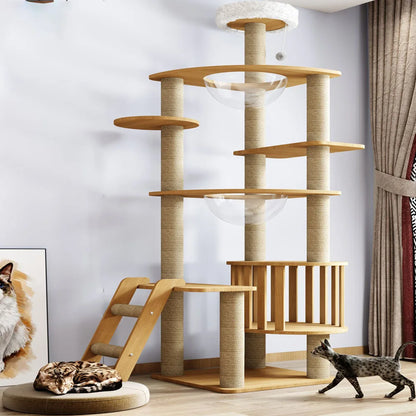 Arbre à Chat Nature'Cat Bois Massif Design Naturel