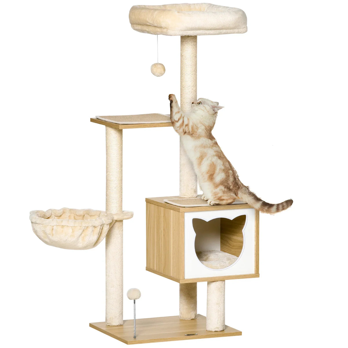 Arbre à Chat Design "Forêt Douce" - Luxe & Détente