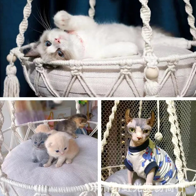 Nid Douillet Suspendu pour Chat - Confort & Design