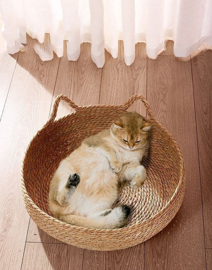 Panier Cocon Osier "L’Oseraie Féline" pour Chat