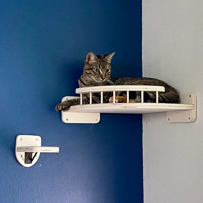 Arbre à Chat Mural Bois & Sisal Modulable