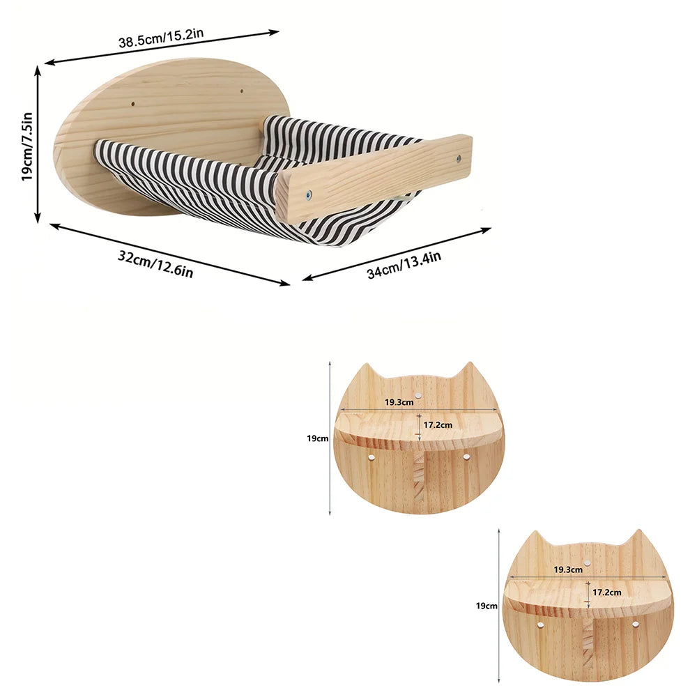 PerchoirFélin : Arbre à Chat Mural Modulable en Bois