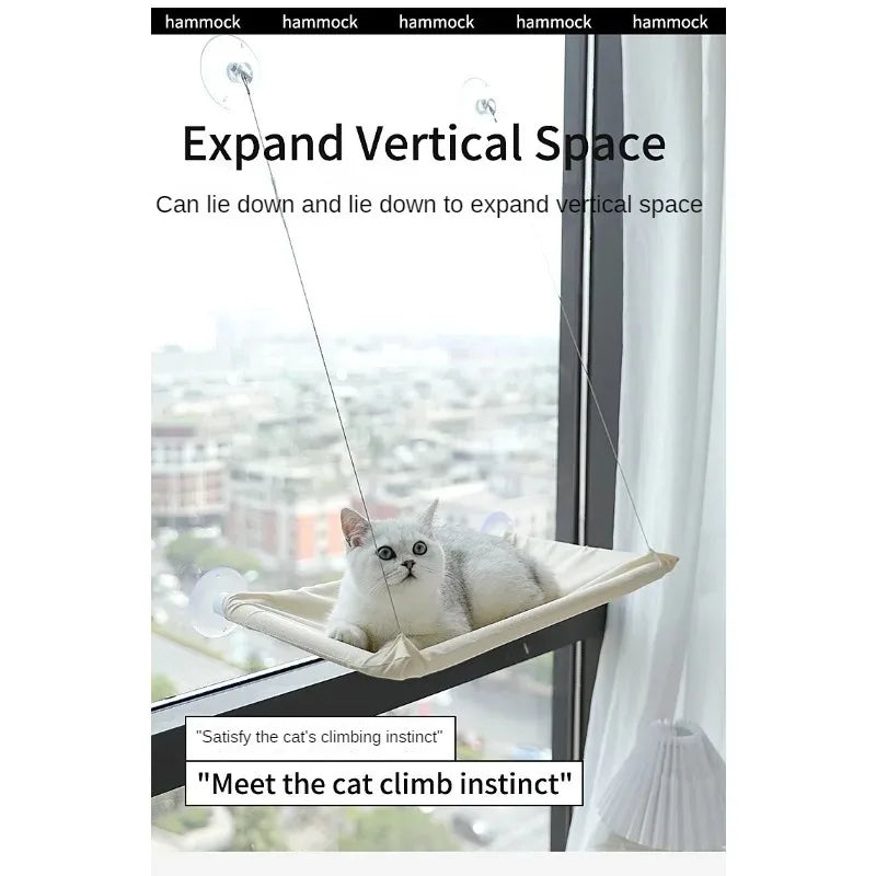 Hamac Fenêtre Chat Mural - Vue Panoramique & Confort