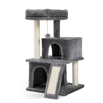 Arbre à Chat Minouland : Paradis Gris pour Félins