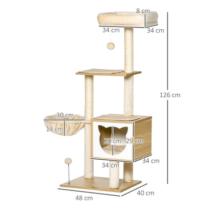 Arbre à Chat Design "Forêt Douce" - Luxe & Détente