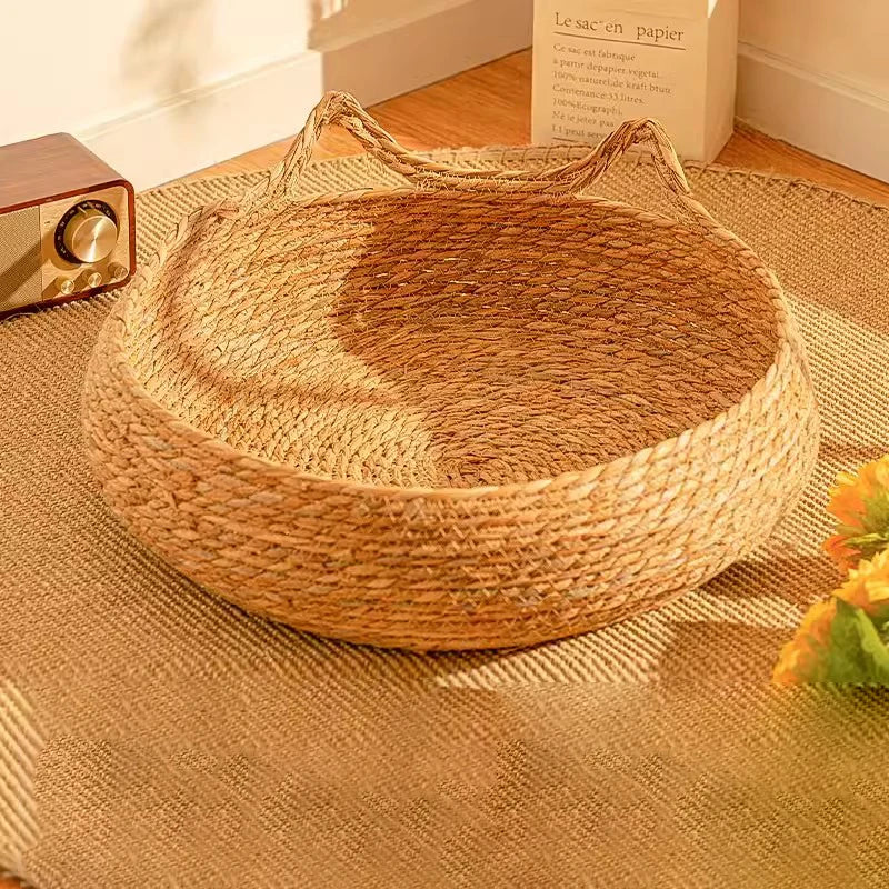 Panier Cocon Osier "L’Oseraie Féline" pour Chat