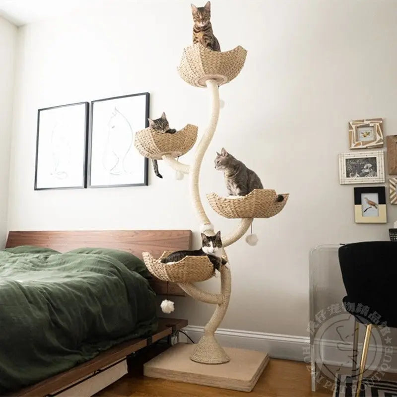 Arbre à Chat FleurDeluxe Design Bois & Sisal