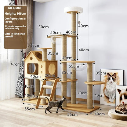 Arbre à Chat Nature'Cat Bois Massif Design Naturel