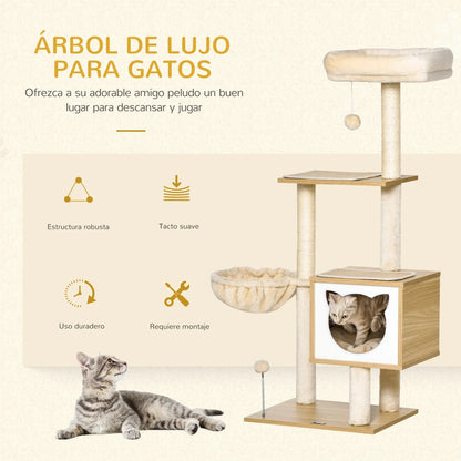 Arbre à Chat Design "Forêt Douce" - Luxe & Détente