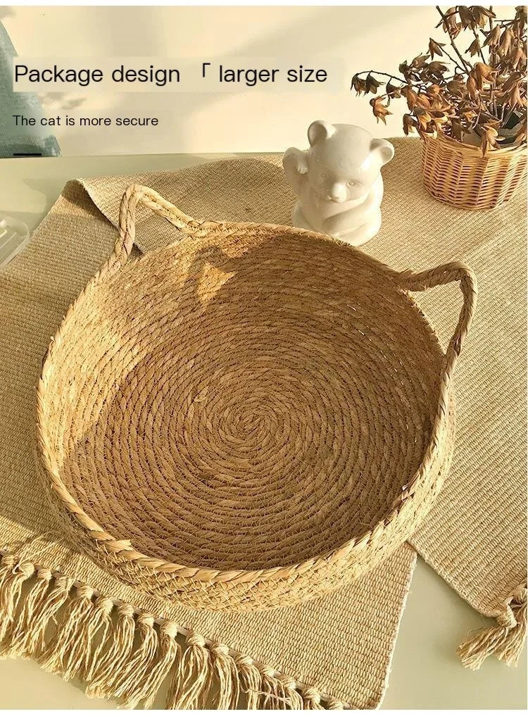Panier Cocon Osier "L’Oseraie Féline" pour Chat