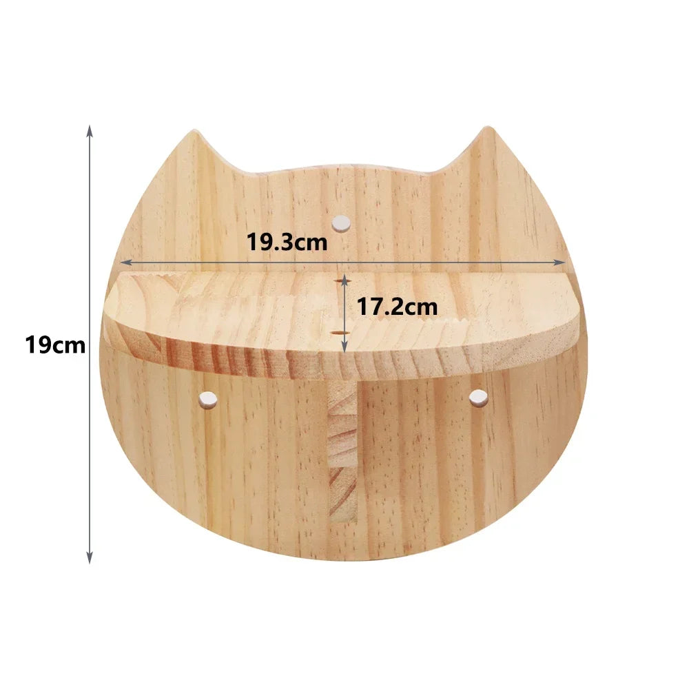 Arbre à Chat Mural en Bois : Jeu & Détente Verticale