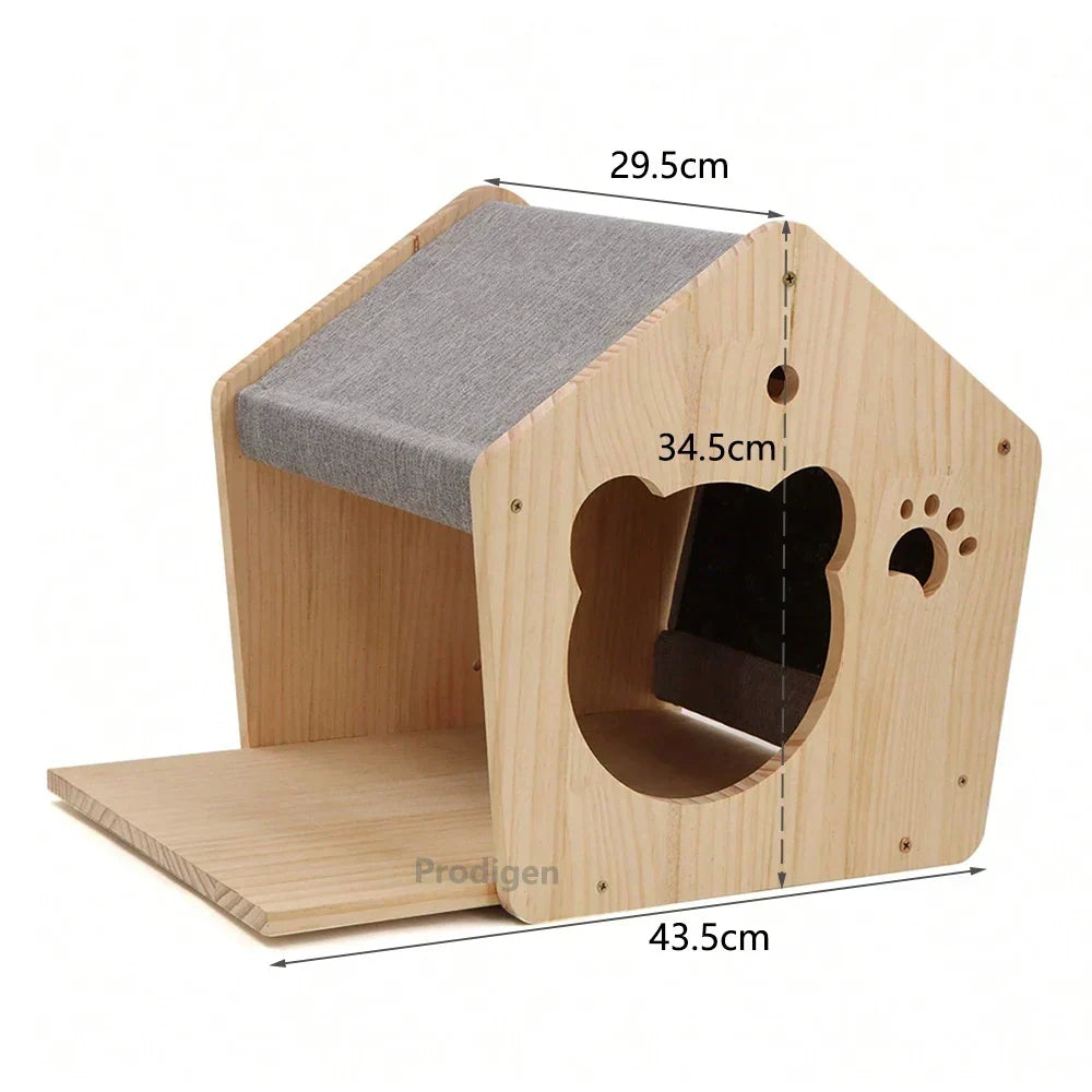 PerchoirFélin : Arbre à Chat Mural Modulable en Bois