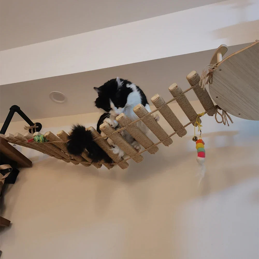 Arbre à Chat Mural ChAventure : Jeu & Détente Verticale