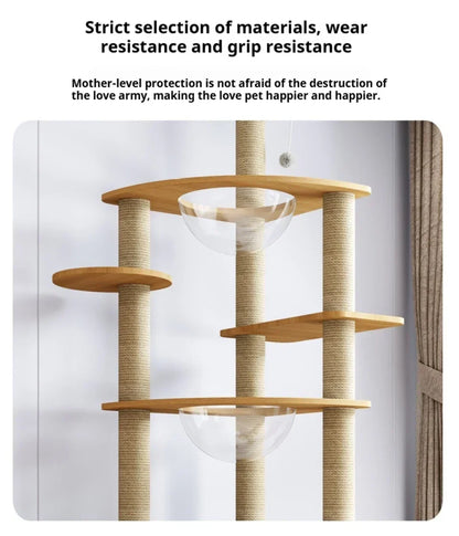 Arbre à Chat Nature'Cat Bois Massif Design Naturel