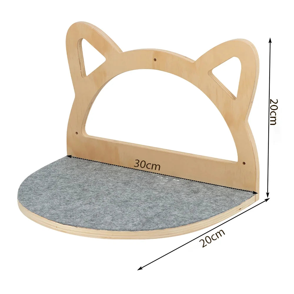 GourmetMur : Support Mural Bois pour Gamelles Chat