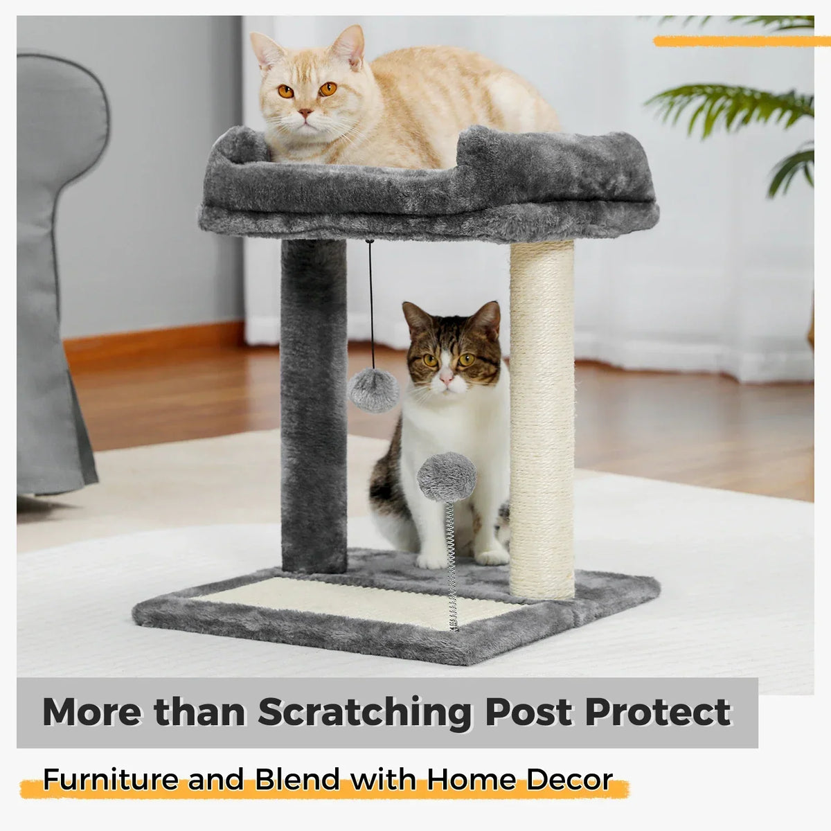 Arbre à Chat Totem Compact Gris
