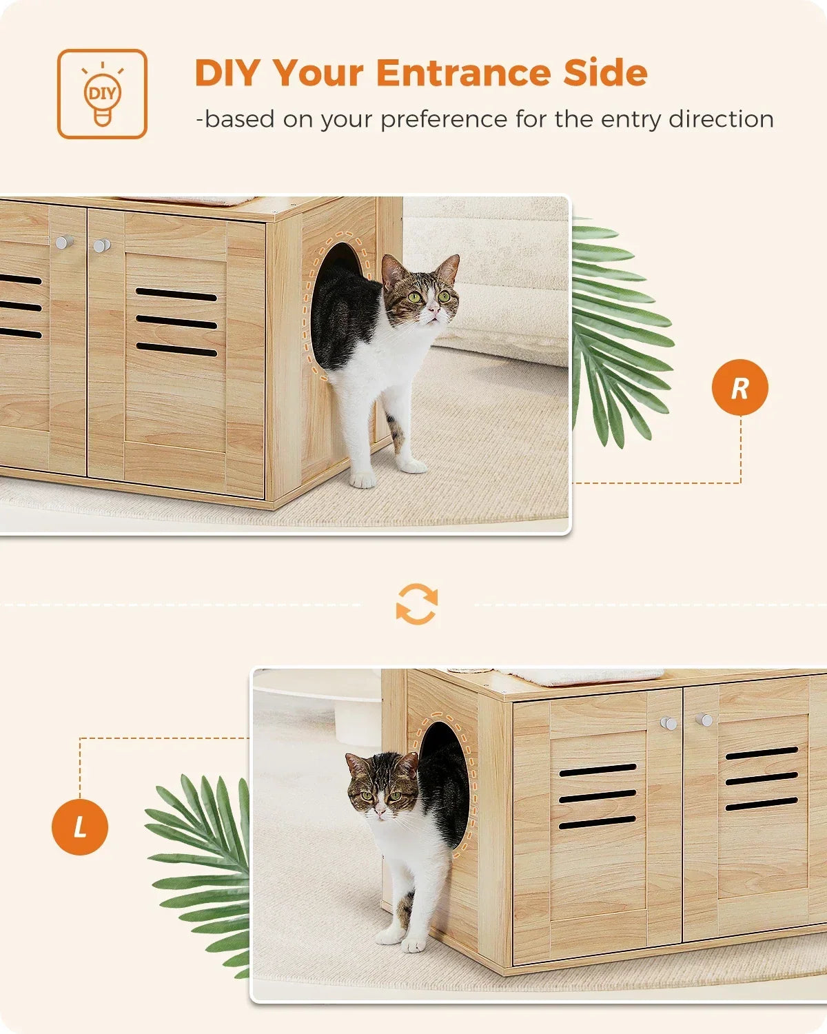 Arbre à Chat LuxeNest : Design & Litière Intégrée