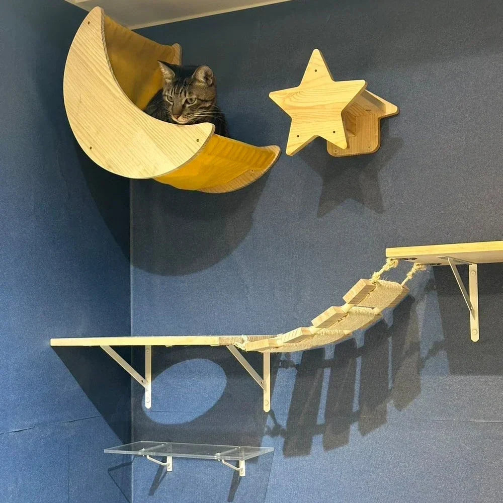 AcroChat : Pont Suspendu & Gamelle Murale Bois