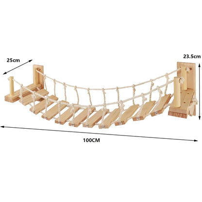 AcroChat : Pont Suspendu & Gamelle Murale Bois