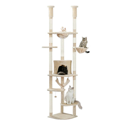 Arbre à Chat XXL Ajustable Sol-Plafond