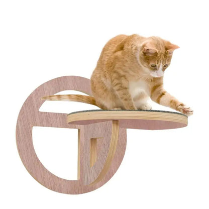 Arbre à Chat Mural Design en Bois