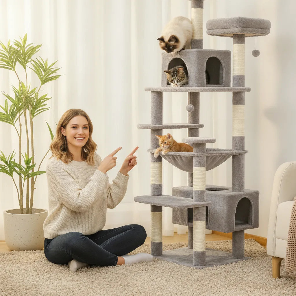 Arbre à chat spacieux confort