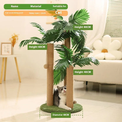Arbre à Chat Design Bambou Vert