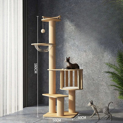 Arbre à Chat CatForest Bois Naturel Luxe