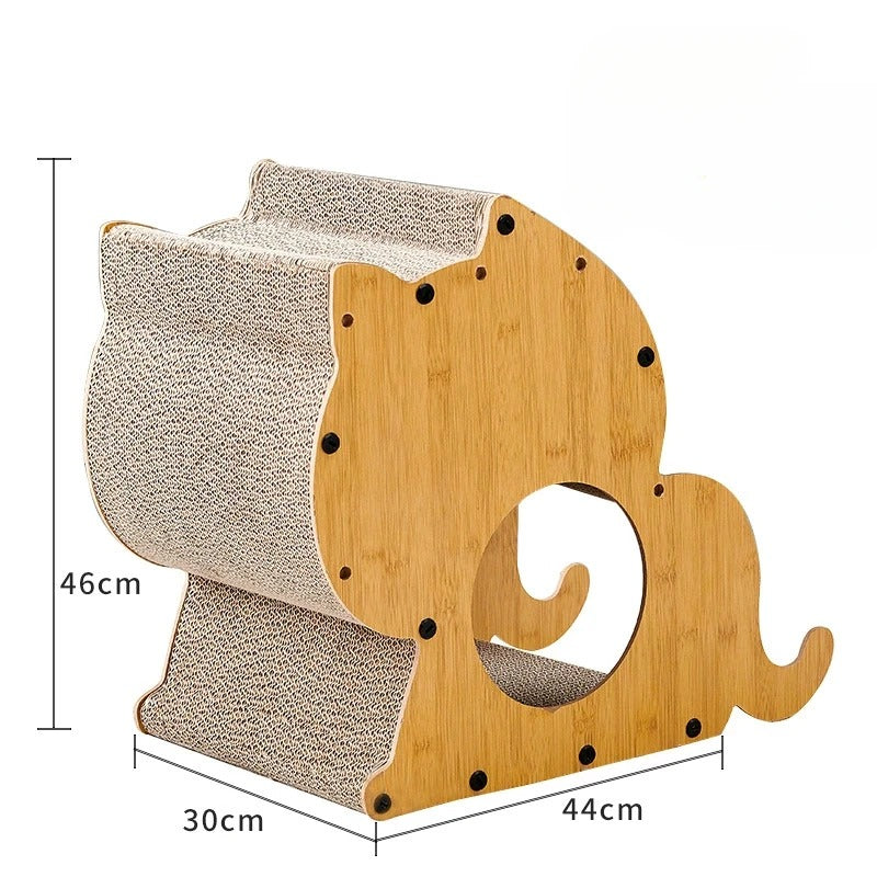 Arbre à Chat Bonhomme Vert - Griffoir Design en Bois