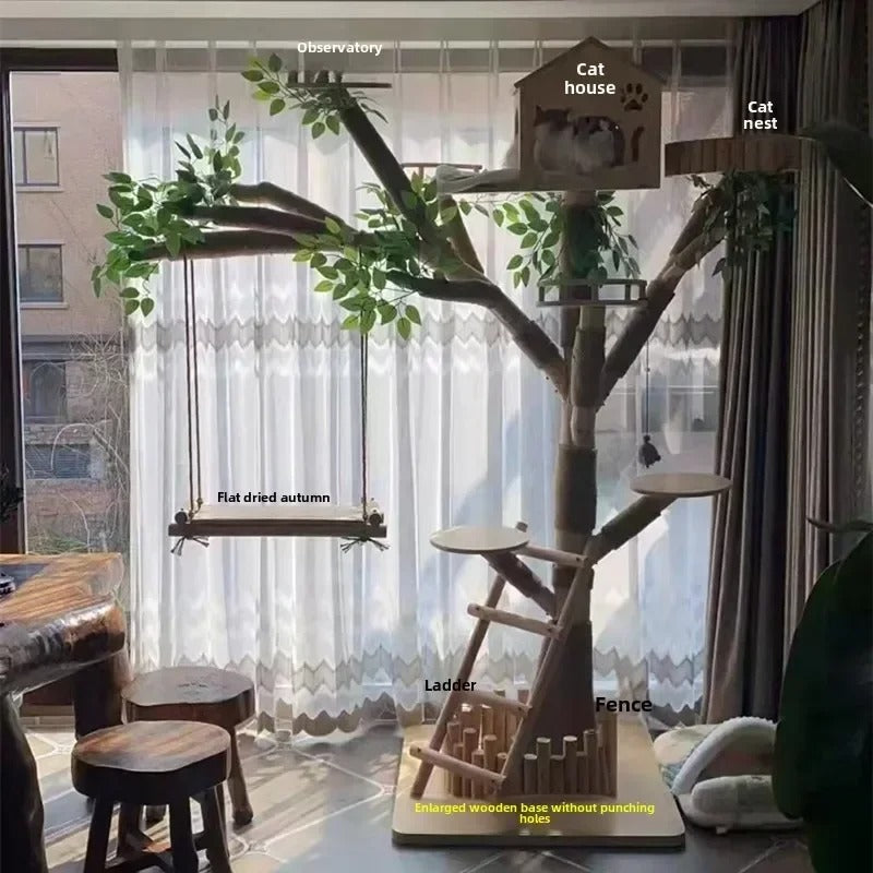 Arbre à Chat Design Naturel XL "Chat Paradis"