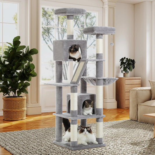 Arbre à Chat FelineKingdom XXL - Luxe & Jeu Multi-niveaux