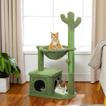 Arbre à Chat Cactus Vert Multifonction