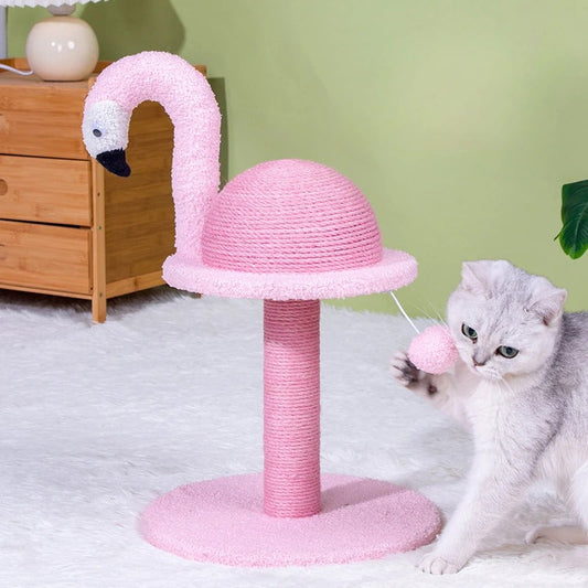 Arbre à Chat FlamingoPaws Rose Flamant Design Compact