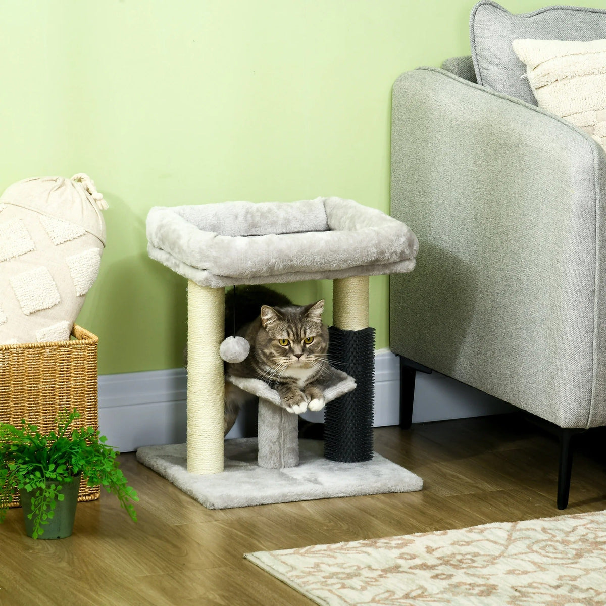 Arbre à Chat TunnelJouet Compact pour Petits Espaces