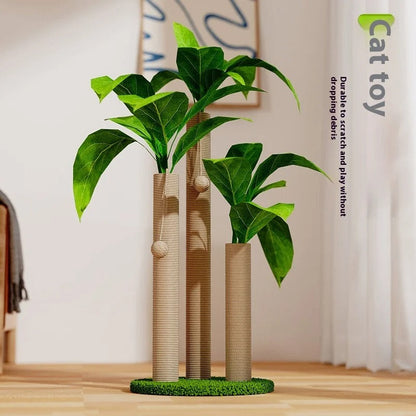 Arbre à Chat Design Bambou Vert