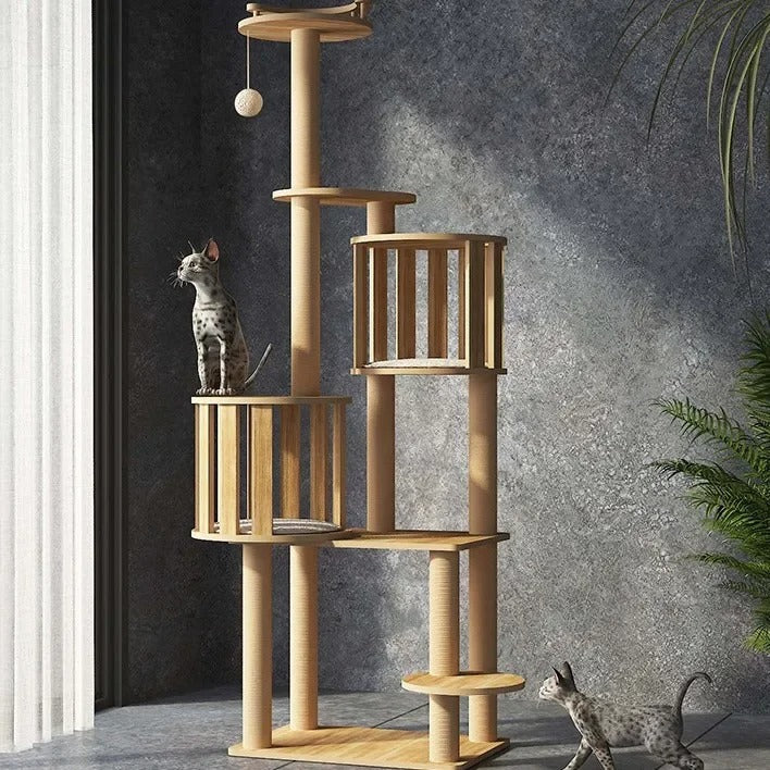 Arbre à Chat CatForest Bois Naturel Luxe