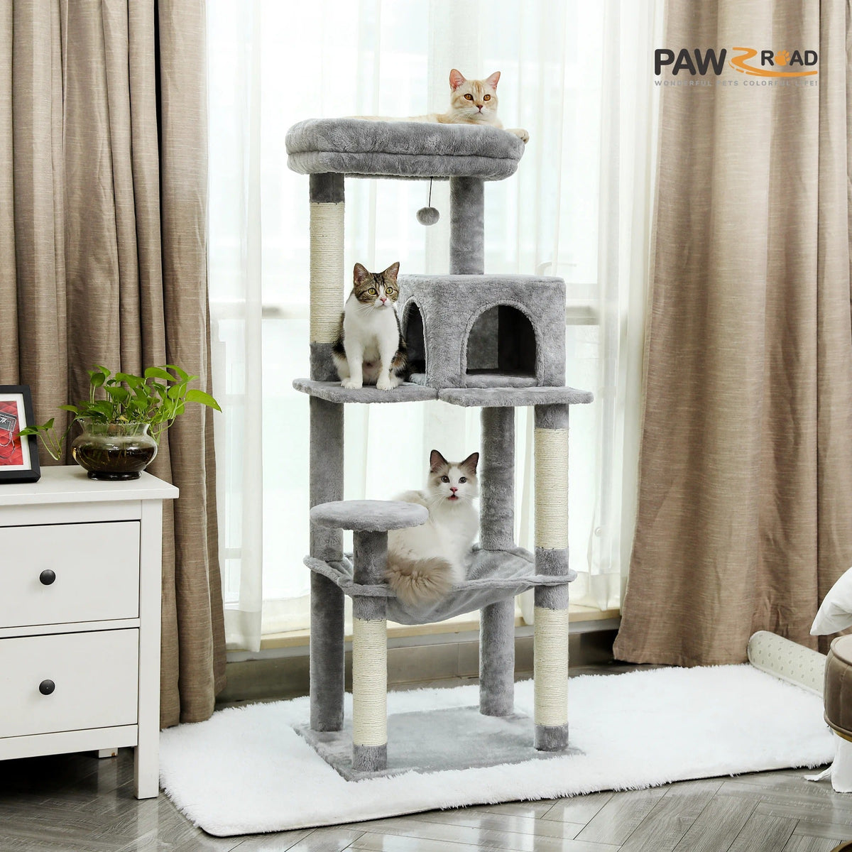 Arbre à chat MajesticTower : Design moderne et jeu