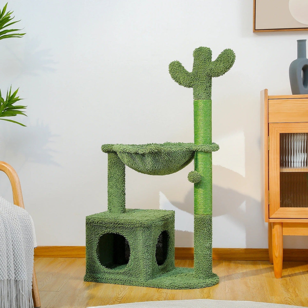 Arbre à Chat Kiki Gris avec Arche de Brossage