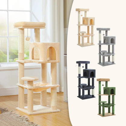Arbre à Chat FelineKingdom XXL - Luxe & Jeu Multi-niveaux