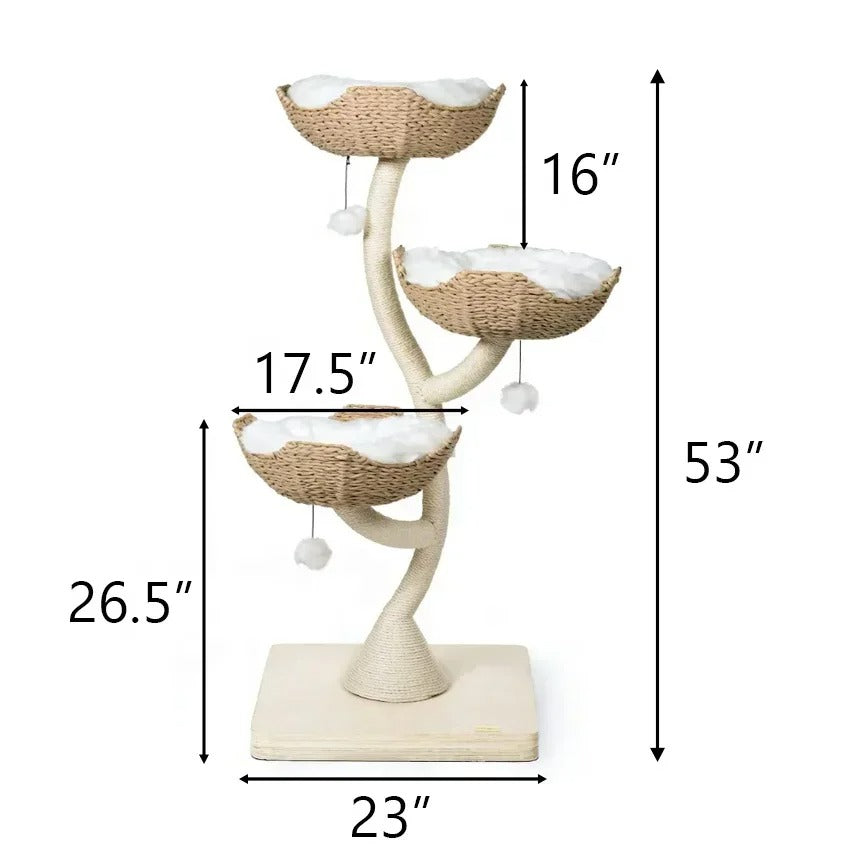 Arbre à Chat FleurDeluxe Design Bois & Sisal