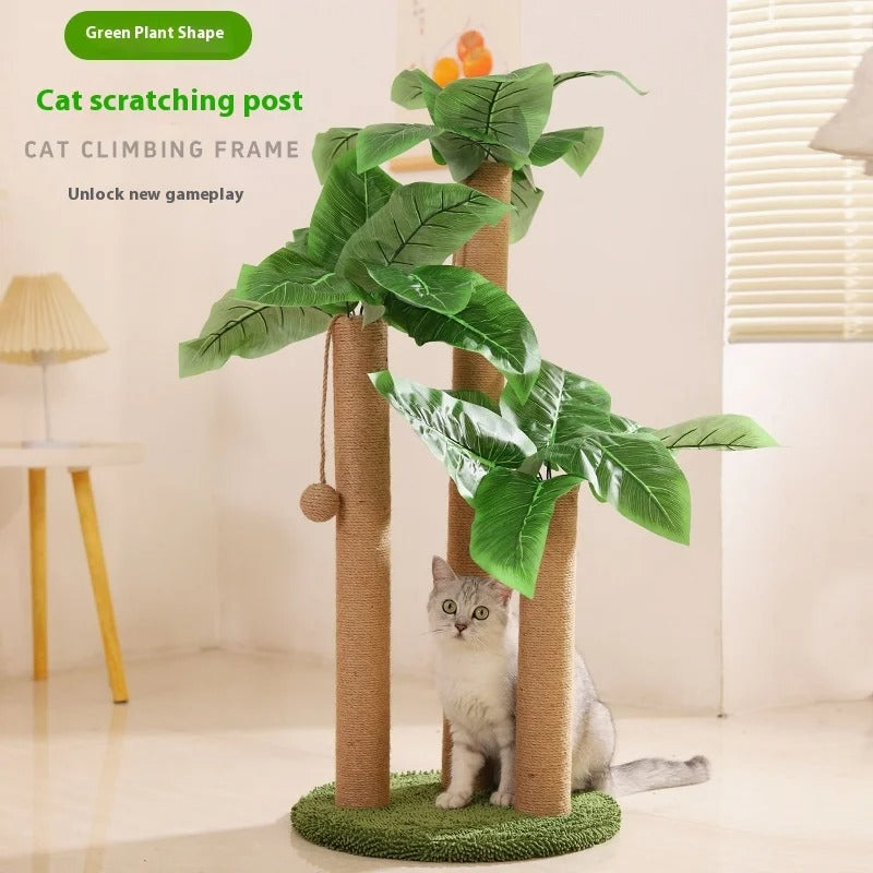 Arbre à Chat Design Bambou Vert